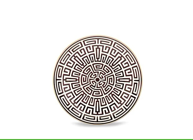 Ginori Labyrinth Ebony Centrepiece