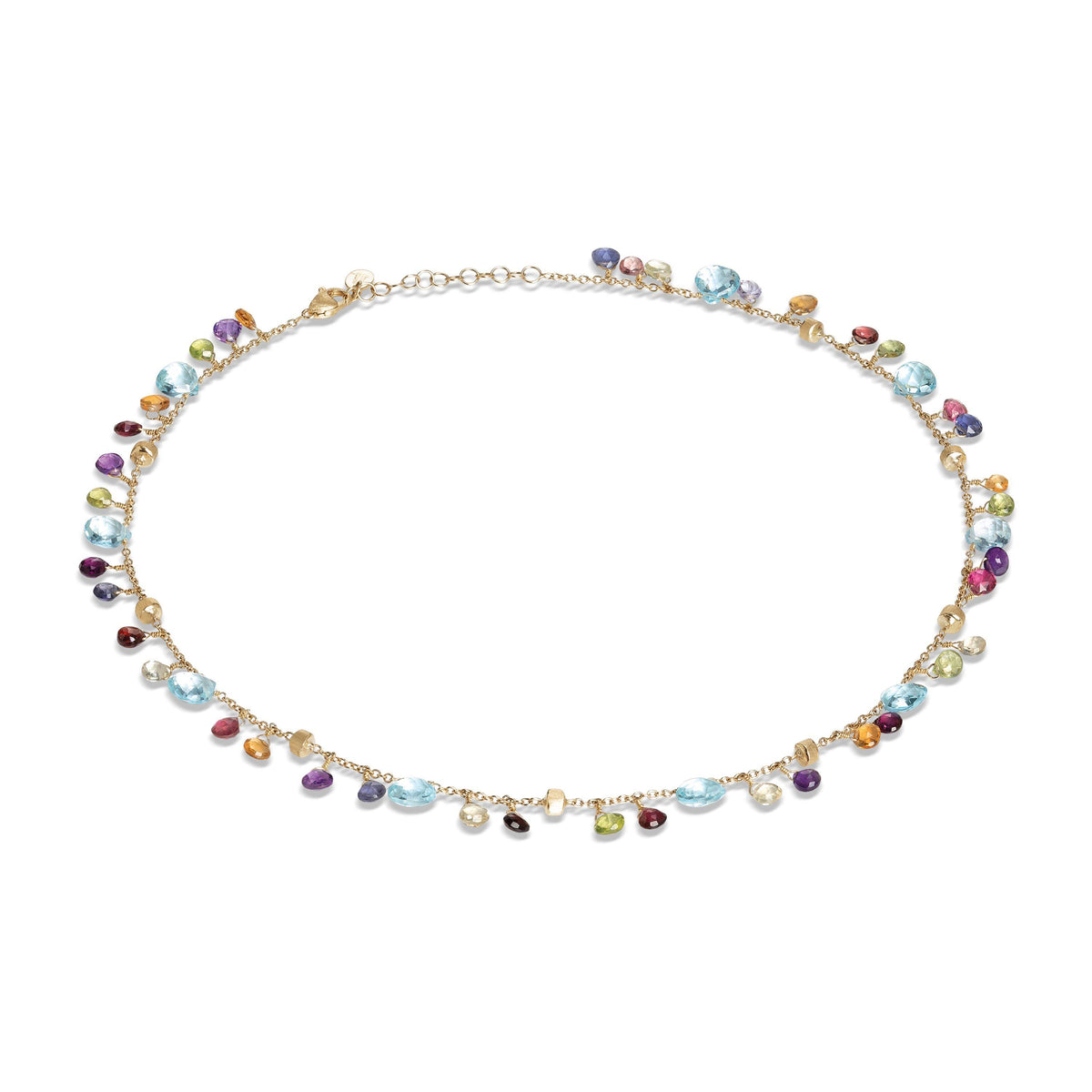 Marco Bicego Collier con gemme multicolore e catena regolabile