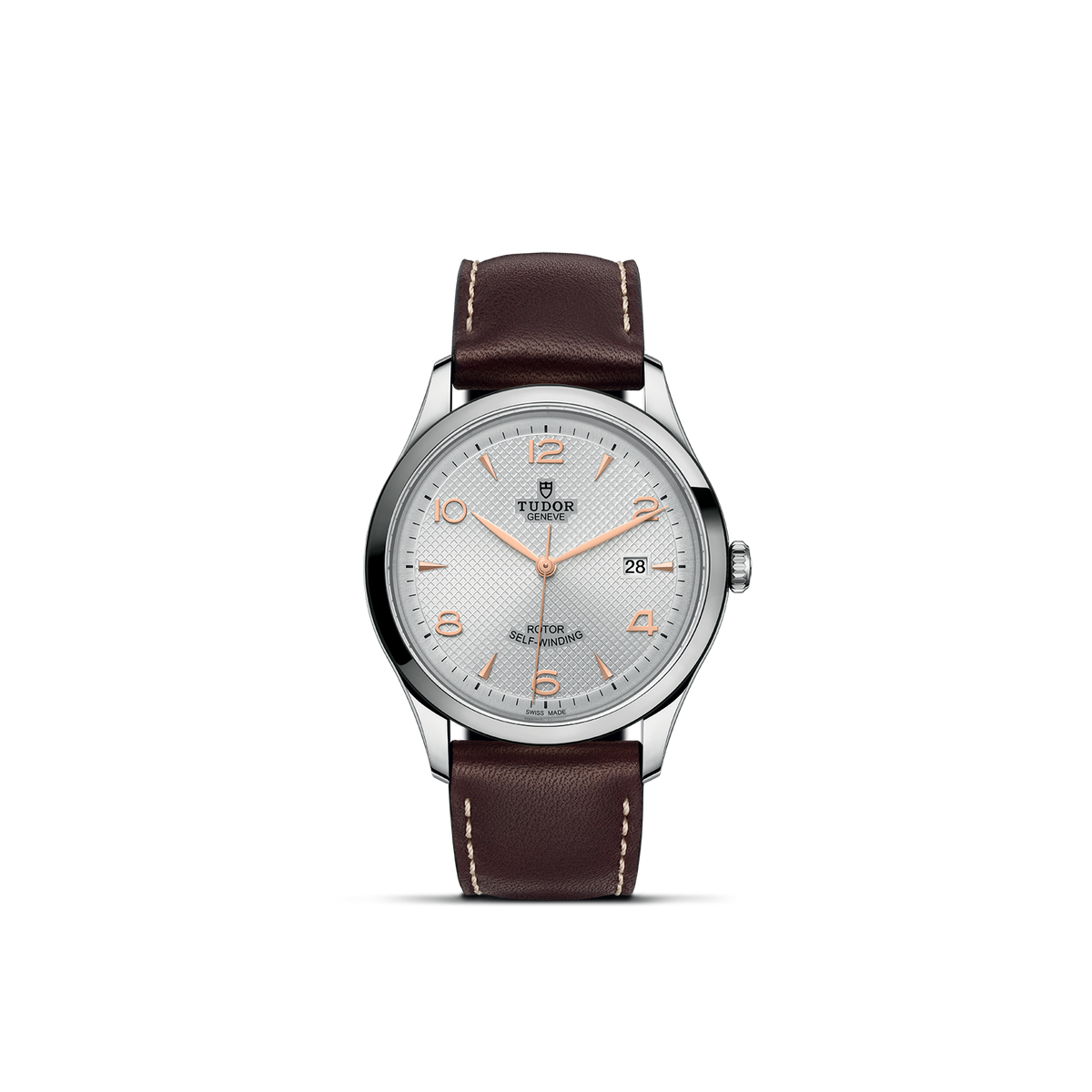 TUDOR 1926 – SILVER 6 ARAB NUM P-CALF BROWN