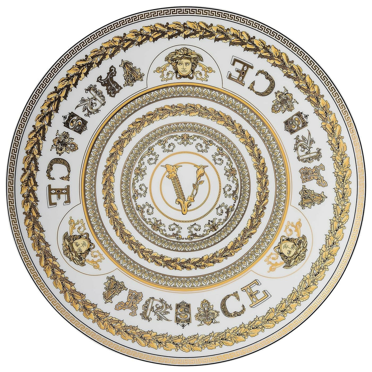 Piatto Segnaposto Versace Virtus Gala White 19335-403730-10263