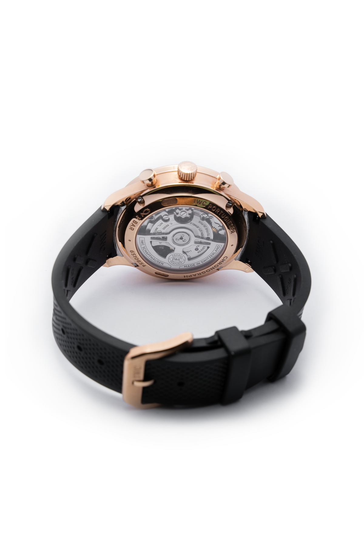 OROLOGIO IWC PORTOGHESE CHRONO ORO ROSSO/GOMMA