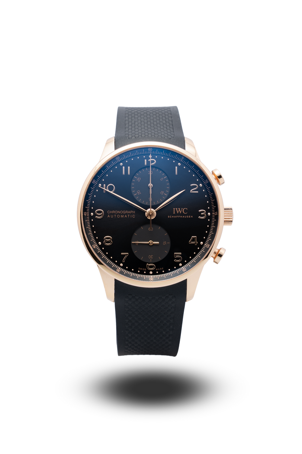 OROLOGIO IWC PORTOGHESE CHRONO ORO ROSSO/GOMMA — 1