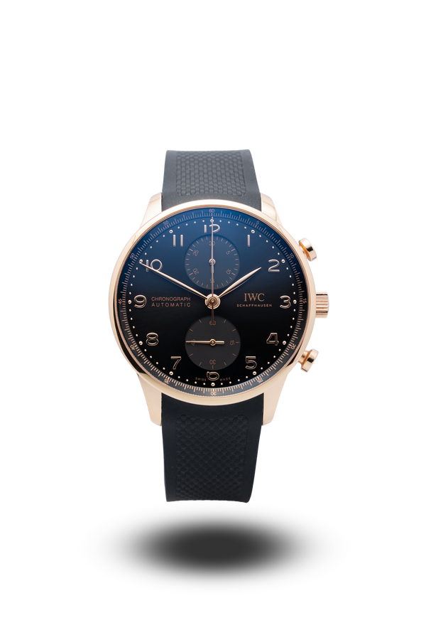 OROLOGIO IWC PORTOGHESE CHRONO ORO ROSSO/GOMMA