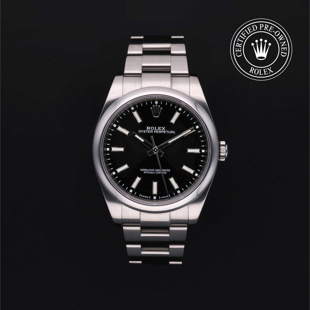 Rolex Certified Pre-Owned Oyster Perpetual 39 2018, 39 mm, Steel Reference: 114300