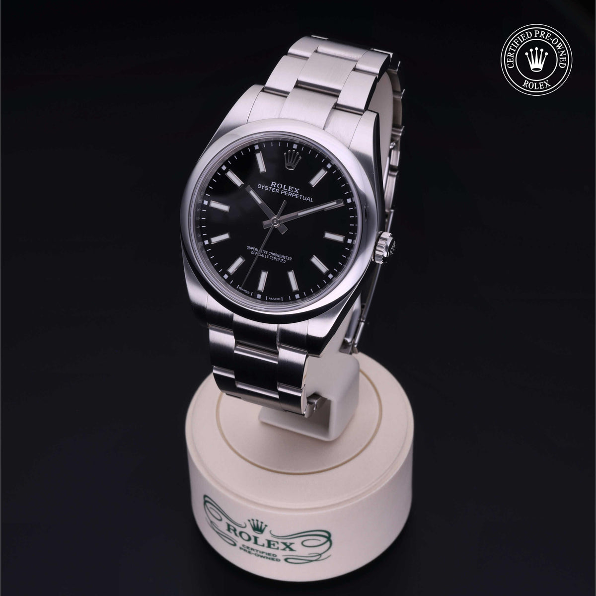 Rolex Certified Pre-Owned Oyster Perpetual 39 2018, 39 mm, Steel Reference: 114300