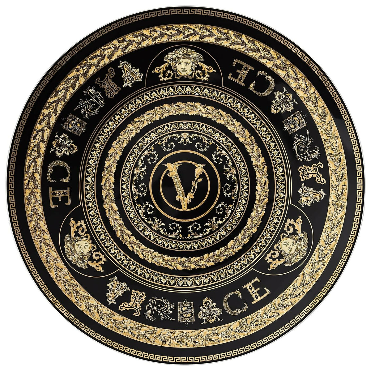 Piatto Segnaposto Versace Virtus Gala Black 19335-403729-10263