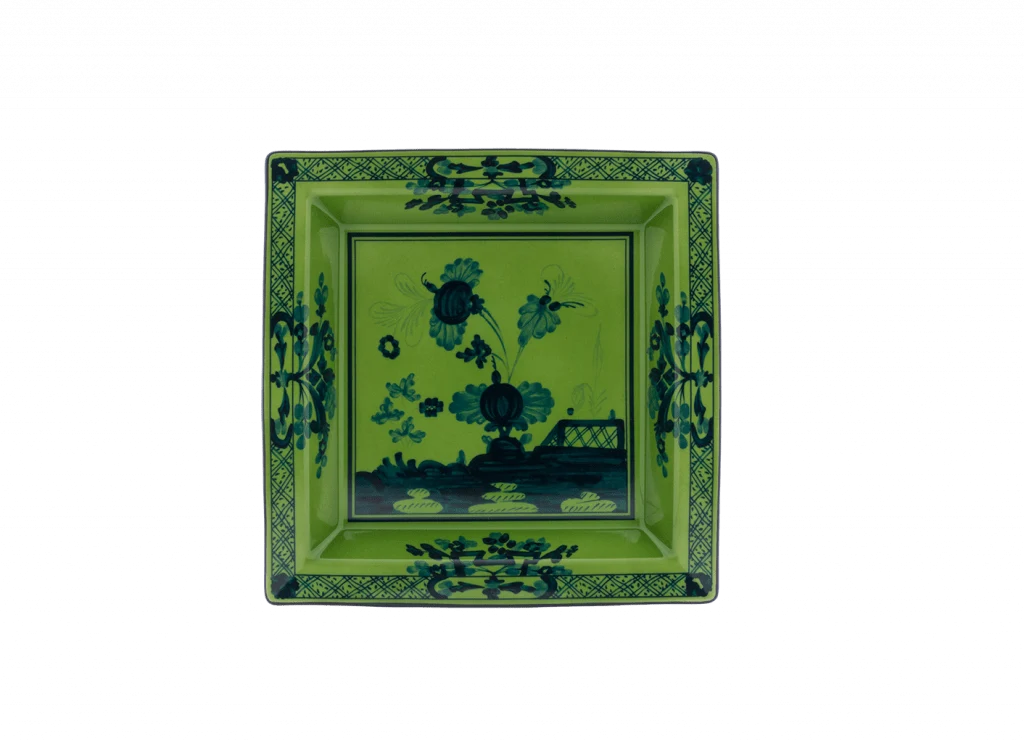 Ginori Oriente Italiano Malachite Tray