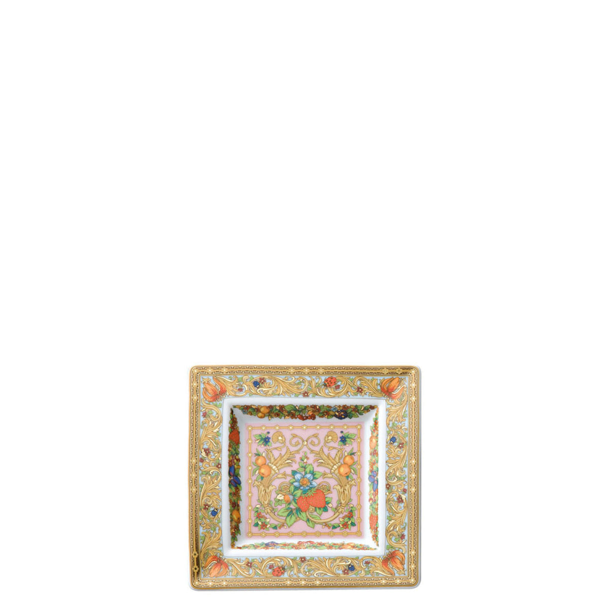 Coppa Porcellana Versace Rosenthal decoro Le Jardin de Versace rifiniture oro 14085-102912-25814