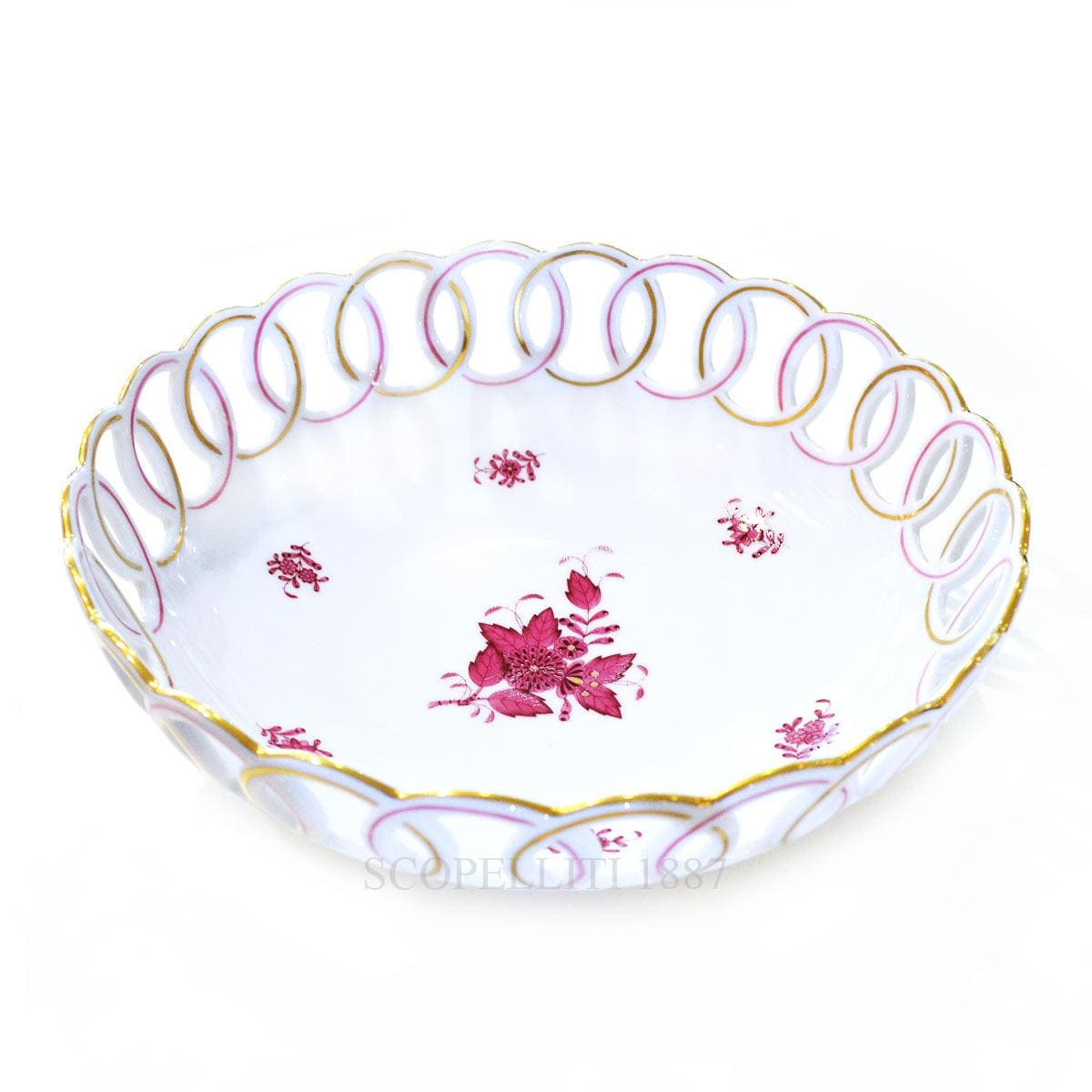 Herend porcelain basket
