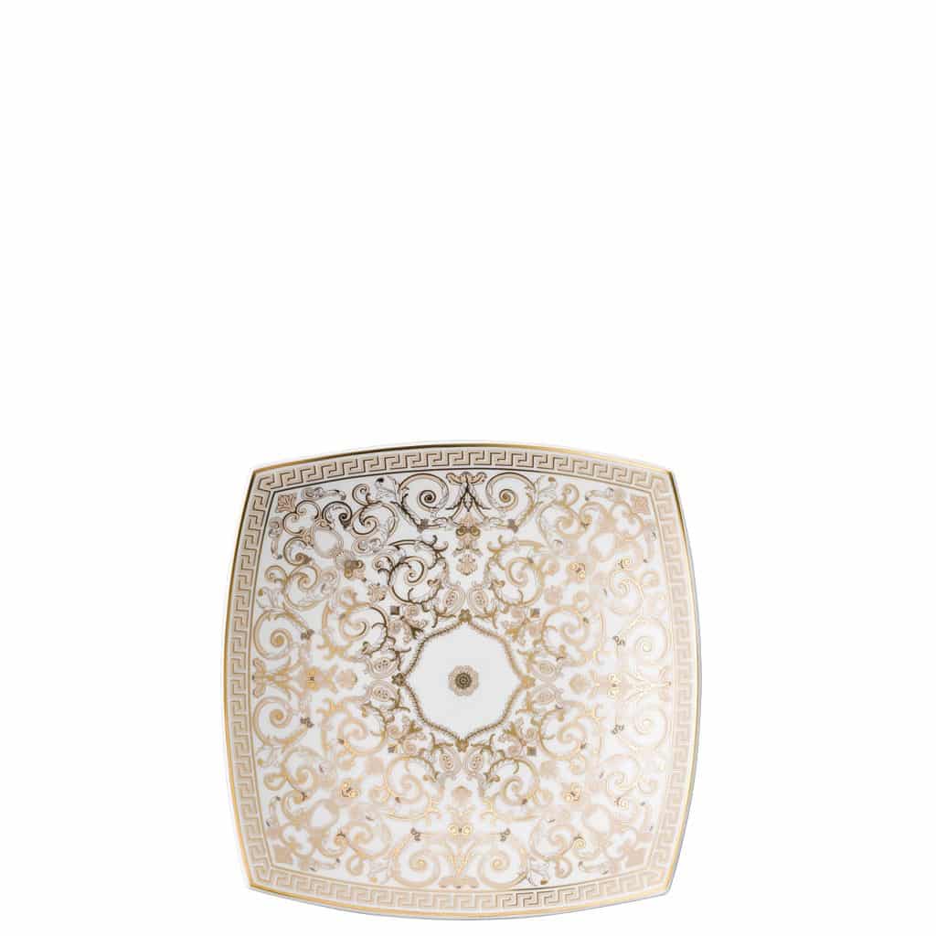 Versace Medusa Gala porcelain bowl in white with gold accents, 18 cm, 403635-25818