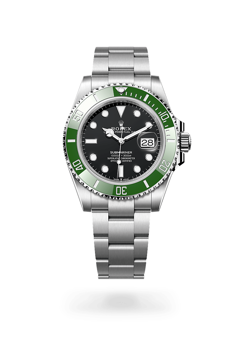Submariner Date Oyster, 41 mm, acciaio Oystersteel