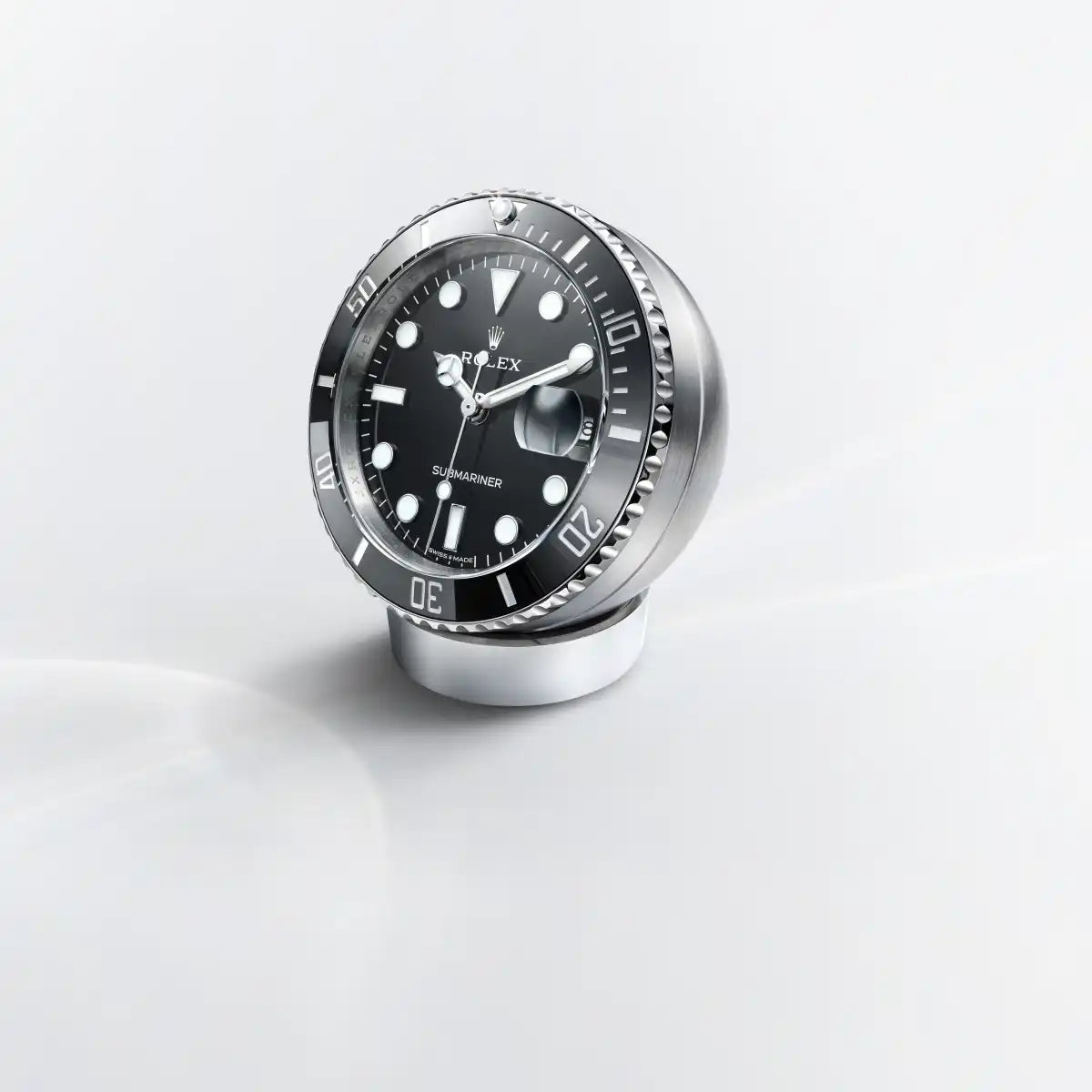 Submariner Date desk clock Rolex in Stainless steel, C909010LN-0001 | Sergio Capone